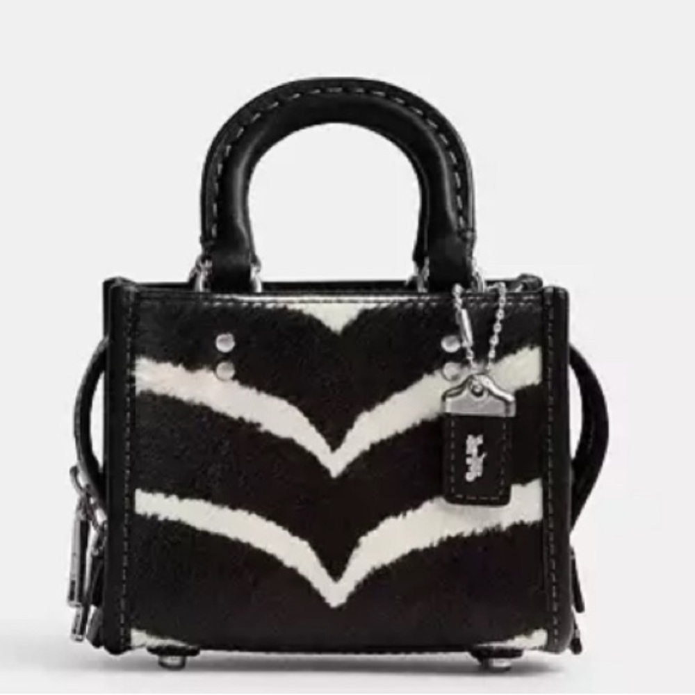 Rogue Bag 12 In Haircalf With Zebra Print ✨NEW✨